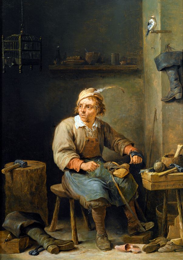 David Teniers II - A Cobbler in his Workshop | MasterArt